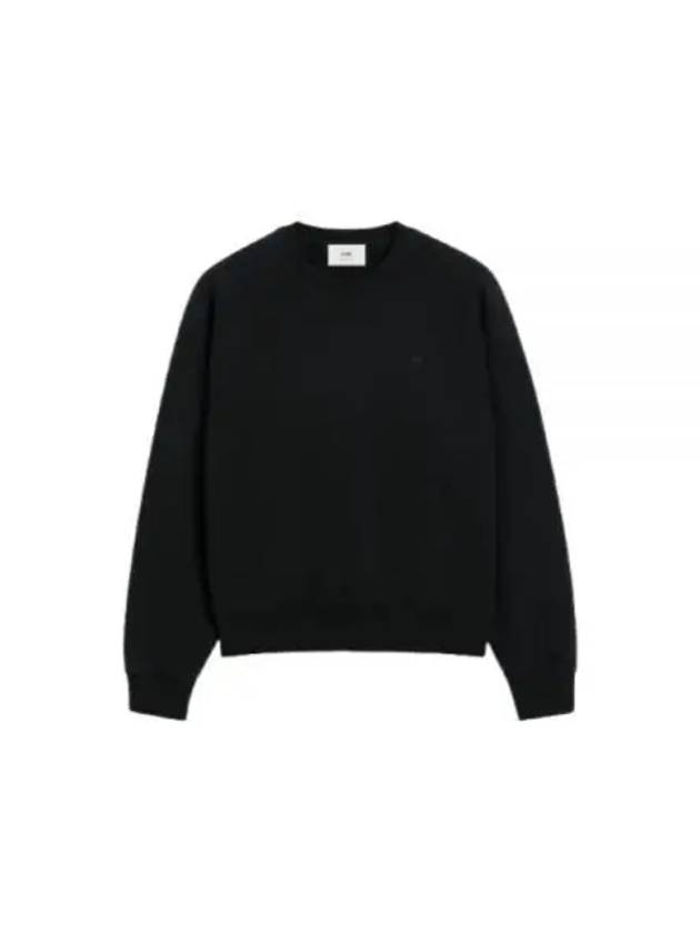 De Coeur Embroidery Sweatshirt Black - AMI - BALAAN 2