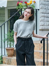 MET summer knit round t shirt gray - METAPHER - BALAAN 5