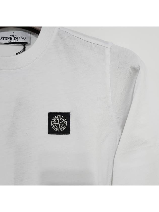 Kids Logo Patch Long Sleeve T Shirt 14 Ivory 791620447 V0093 - STONE ISLAND - BALAAN 4