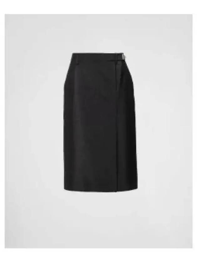 Kid Mohair Midi Skirt Black - PRADA - BALAAN 2