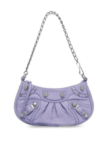 Le Cagole Chain Mini Shoulder Bag Purple - BALENCIAGA - BALAAN 1