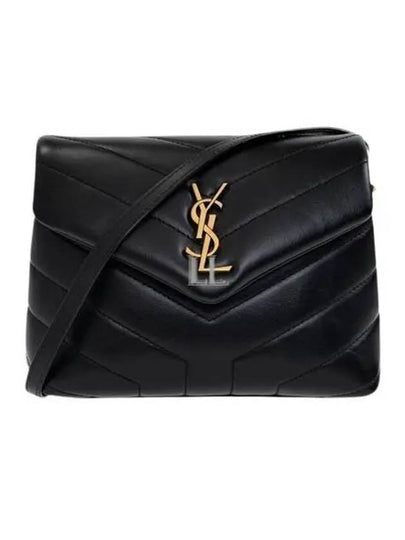 Loulou Toy Matelasse Shoulder Bag Black - SAINT LAURENT - BALAAN 2