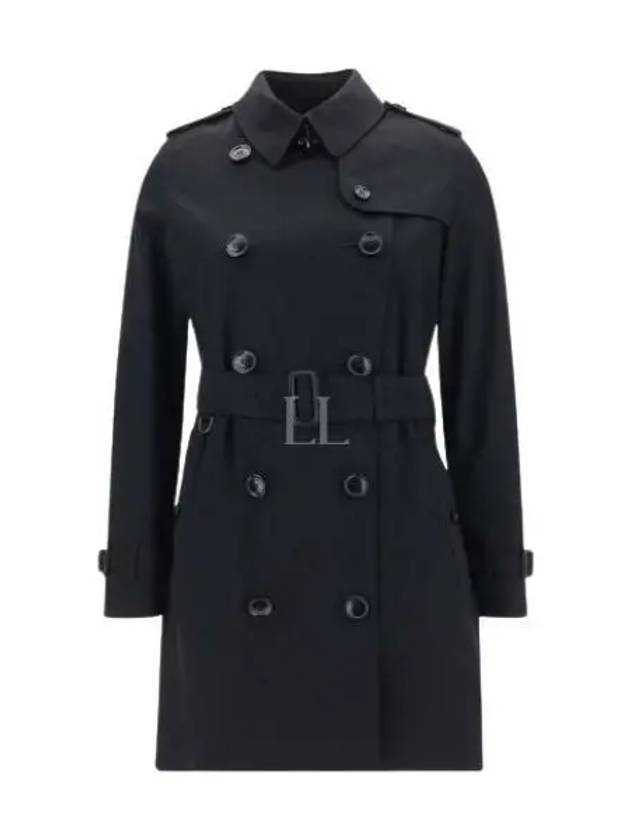 Kensington Cotton Trench Coat Black - BURBERRY - BALAAN 2