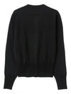 Bea Embroidered Logo Cardigan Black - VIVIENNE WESTWOOD - BALAAN 3