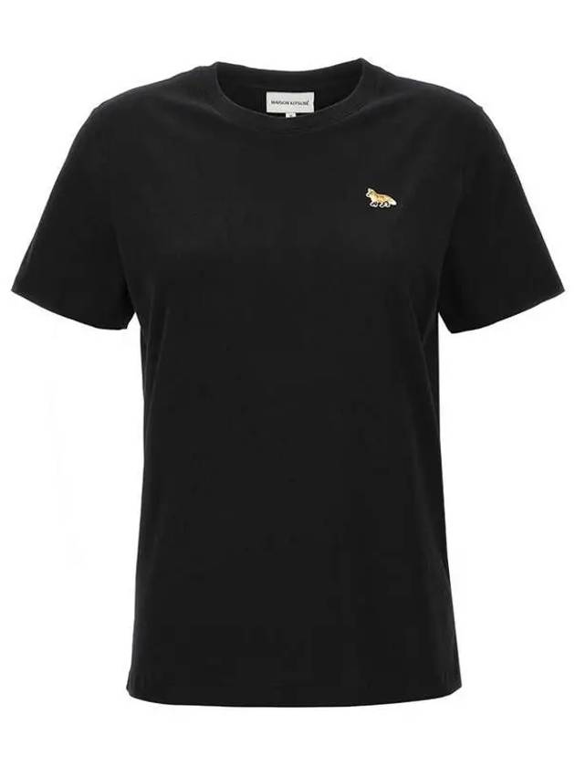 Baby Fox Patch Regular Short Sleeve T-Shirt Black - MAISON KITSUNE - BALAAN 2