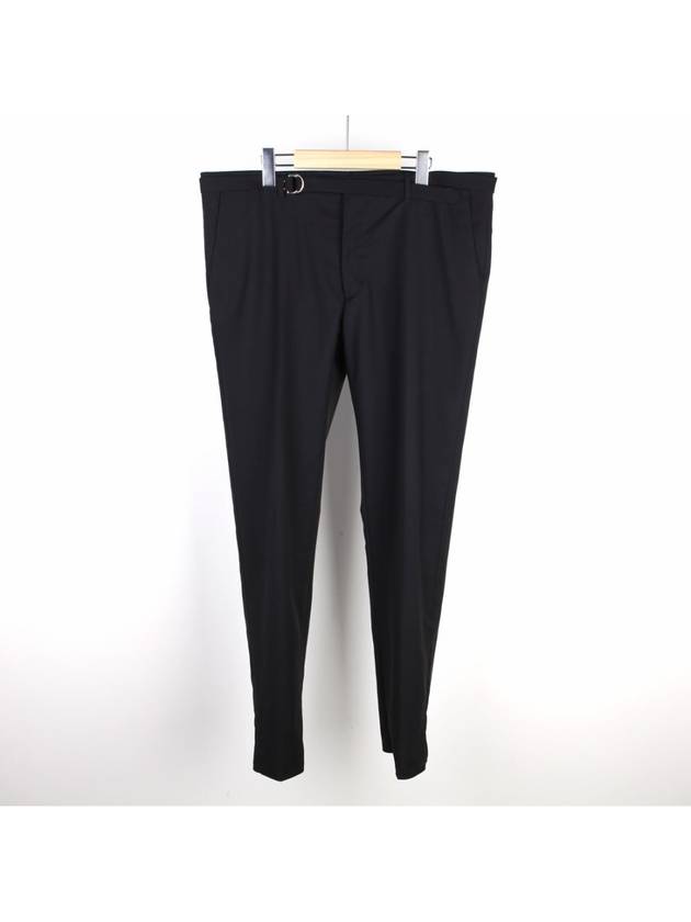 Belt Wool Slacks Black MV0 RV5325S ON0 - VALENTINO - BALAAN 1