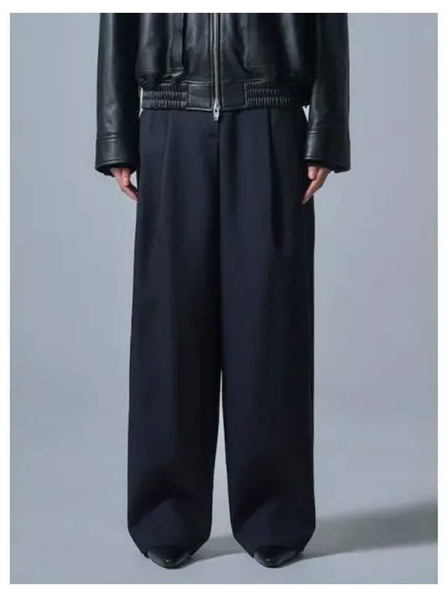 Flip waist wide pants navy domestic product GM0024062710254 - JUUN.J - BALAAN 1