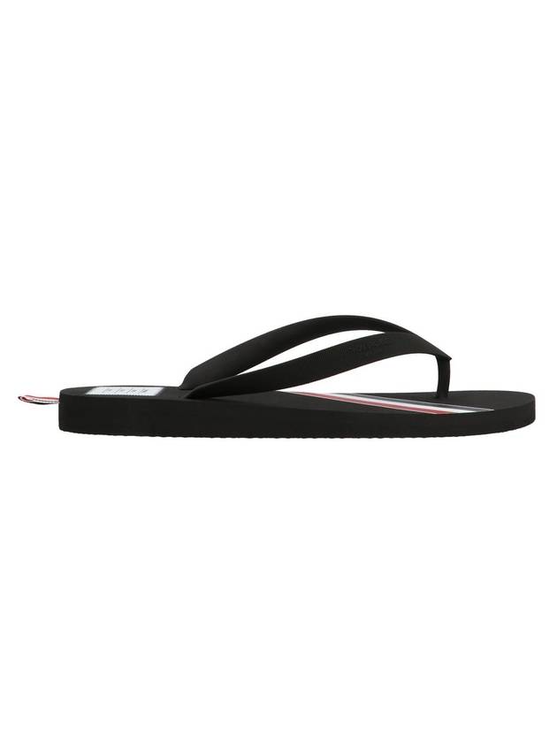 Three Stripe Flip Flops Black - THOM BROWNE - BALAAN 1