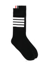 Men's Diagonal Light Weight Midi Socks Navy - THOM BROWNE - BALAAN 2