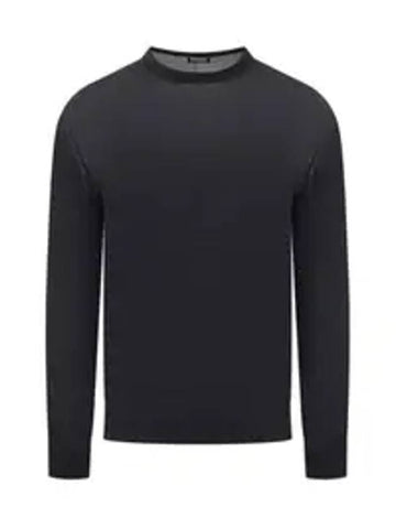 wool knit top black - ERMENEGILDO ZEGNA - BALAAN 1