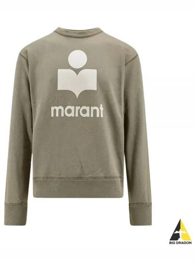 Mikoy Logo Cotton Sweatshirt Moss Green - ISABEL MARANT - BALAAN 2