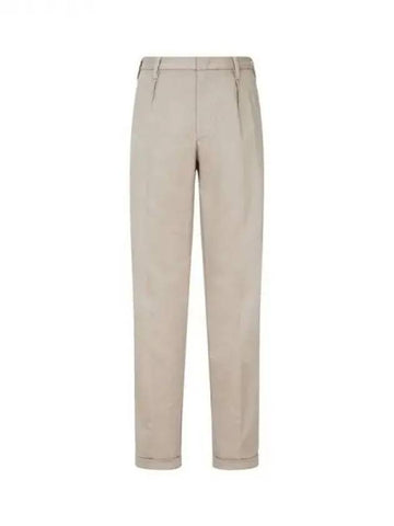 Men s tapered fit roll up chino pants beige 271241 - EMPORIO ARMANI - BALAAN 1