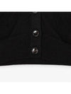 Heart Logo Wool Cardigan Black - AMI - BALAAN 6