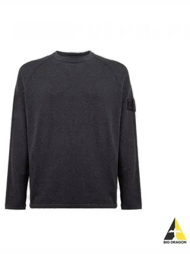 Shadow Project Crewneck Light Cotton Knit Top Charcoal - STONE ISLAND - BALAAN 2