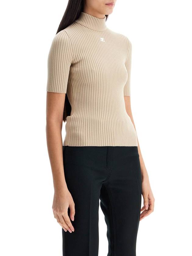 short-sleeved ribbed re-e - COURREGES - BALAAN 2