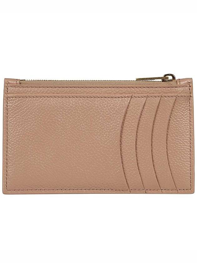 Hourglass Gold B Logo Zipper Long Card Wallet Beige - BALENCIAGA - BALAAN 3