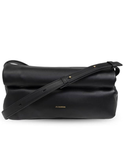 Rollup Leather Small Shoulder Bag Black - JIL SANDER - BALAAN 2