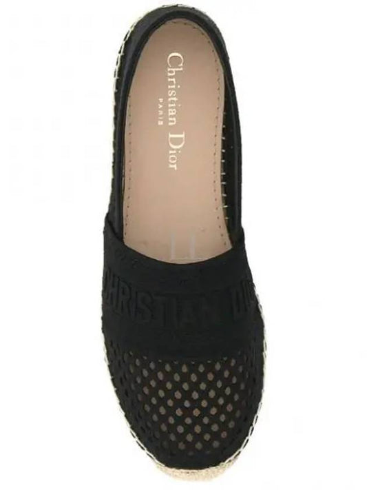 Granville Mesh Logo Embroidery Espadrille Slip-Ons Black - DIOR - BALAAN 2