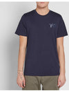 Classic Logo Short Sleeve T-Shirt Navy - Y-3 - BALAAN 5