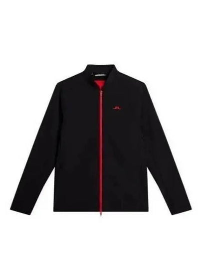 Jeff Hybrid Logo Zip-Up Jacket Black - J.LINDEBERG - BALAAN 2