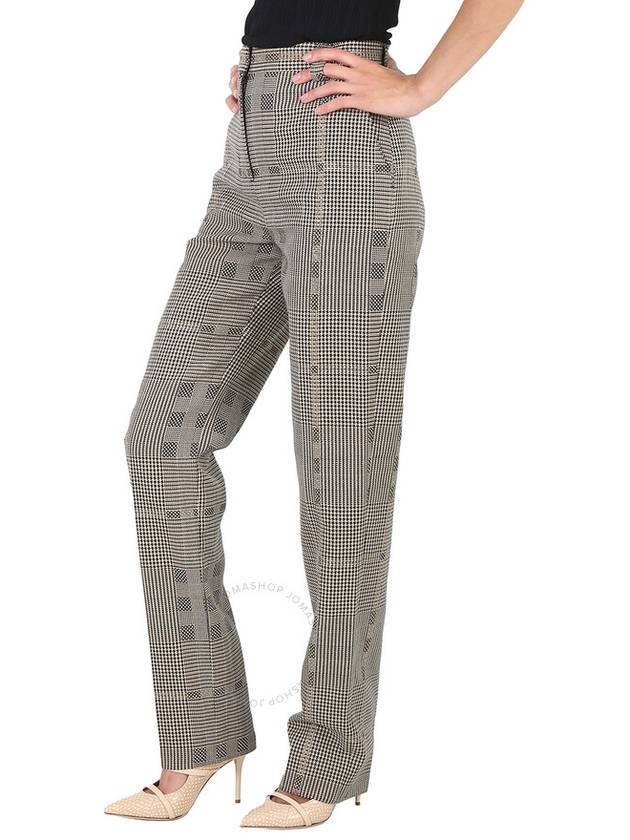 Burberry Ladies Brown Check Wool Jacquard Tailored Trousers, Brand Size 4 (US Size 2) - BURBERRY - BALAAN 2