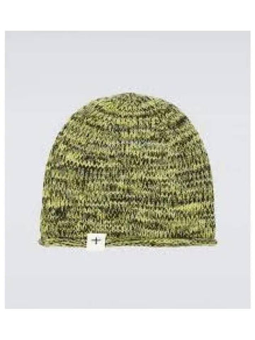 Logo Label Knitted Wool Hat Green Multicolor J40ZZ0121J14649985 1240704 - JIL SANDER - BALAAN 1