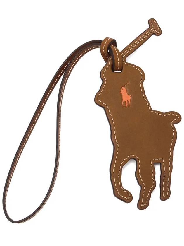 Pony Logo Stitch Charm Brown 427858785 001 - POLO RALPH LAUREN - BALAAN 1