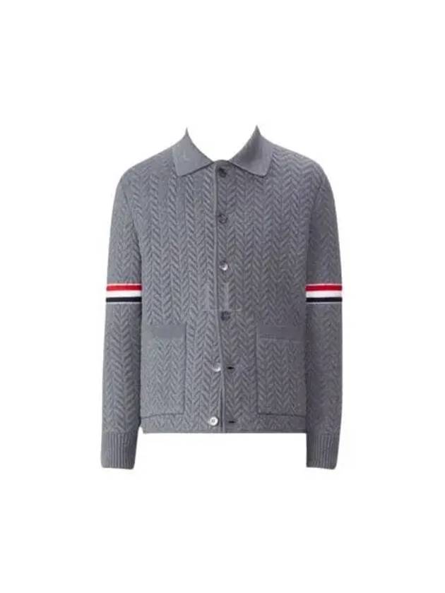 Quilted Armband Merino Wool and Cotton Work MKJ120A Y1003 35 - THOM BROWNE - BALAAN 1