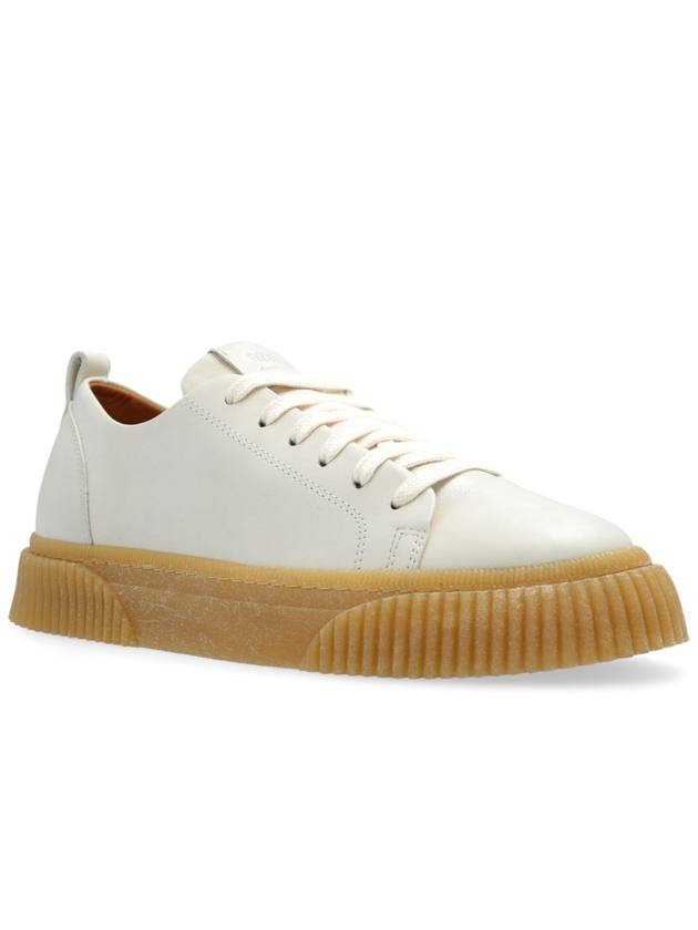 Lace up low top sneakers white - AMI - BALAAN 5