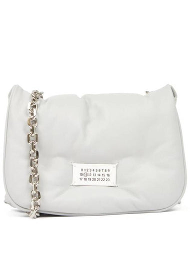 Glam Slam Logo Flap Cross Bag Light Grey - MAISON MARGIELA - BALAAN 1