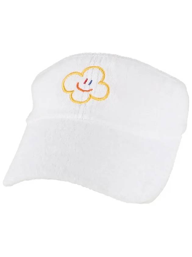 Hello Lala Terry Sun Visor White - LALA SMILE - BALAAN 5