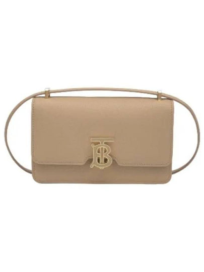 TB Logo Calfskin Mini Cross Bag Beige - BURBERRY - BALAAN 2