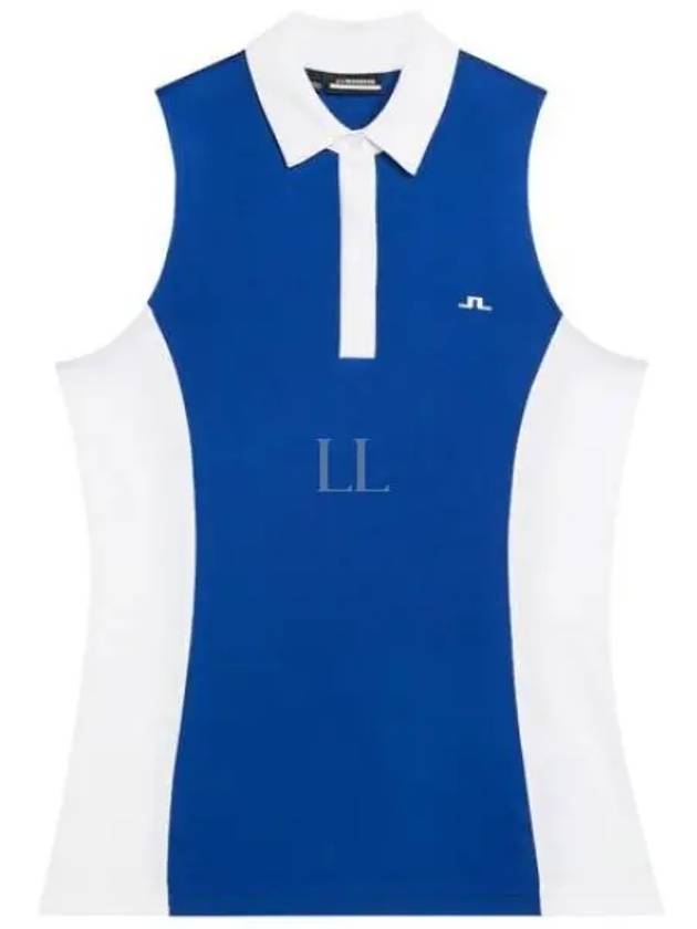 Edna Polo Sleeveless Sodalite Blue - J.LINDEBERG - BALAAN 2