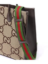 Jumbo GG Leather Monogram Coated Canvas Tote Bag Brown - GUCCI - BALAAN 6