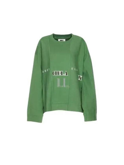 Cotton Band Logo Print Sweatshirt Clover - MAISON MARGIELA - BALAAN 2