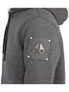 Classic Bunny Zip Up Hoodie White Lining Charcoal - MOOSE KNUCKLES - BALAAN 11