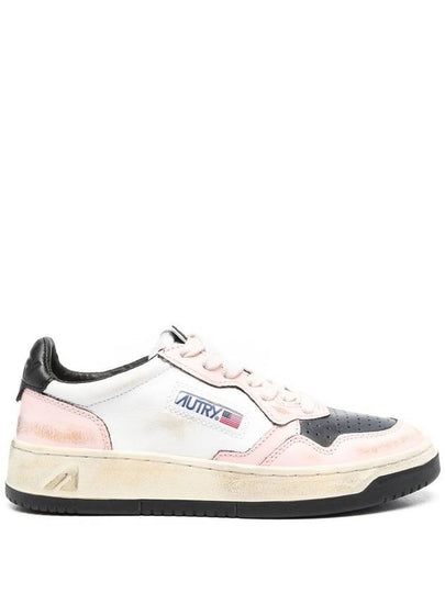 Women's Medalist Super Vintage Low Top Sneakers Pink - AUTRY - BALAAN 2