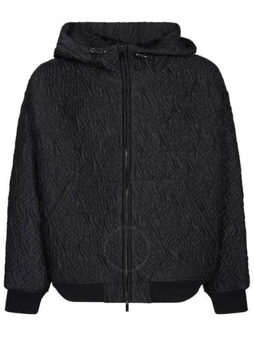 Emporio Armani Allover EA Logo Blouson Jacket, Brand Size 50 (US Size 40) - EMPORIO ARMANI - BALAAN 1