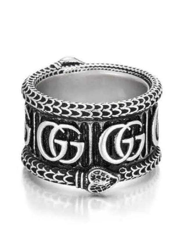 Double G Snake Ring Silver - GUCCI - BALAAN 6