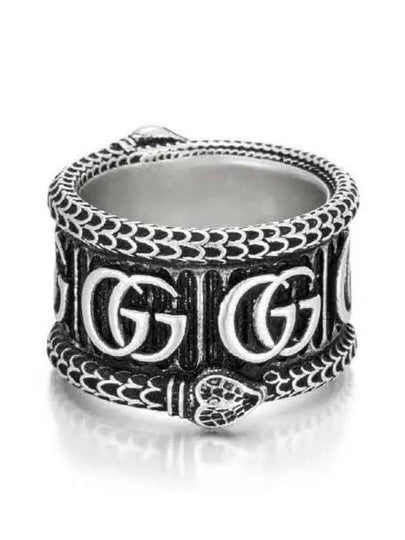 Double G Snake Ring Silver - GUCCI - BALAAN 2