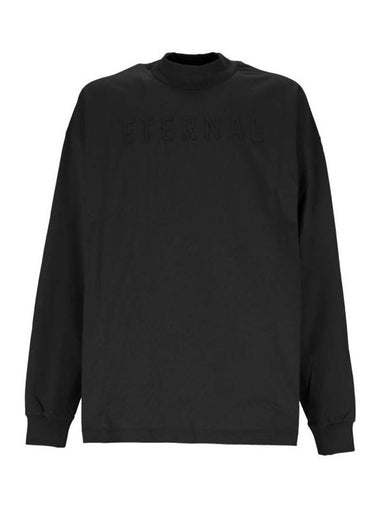 Eternal Crew Neck Cotton Long Sleeve T-Shirt Black - FEAR OF GOD - BALAAN 1