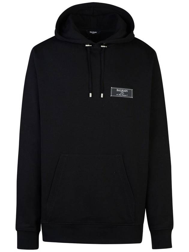 Balmain Black Cotton Sweatshirt - BALMAIN - BALAAN 1