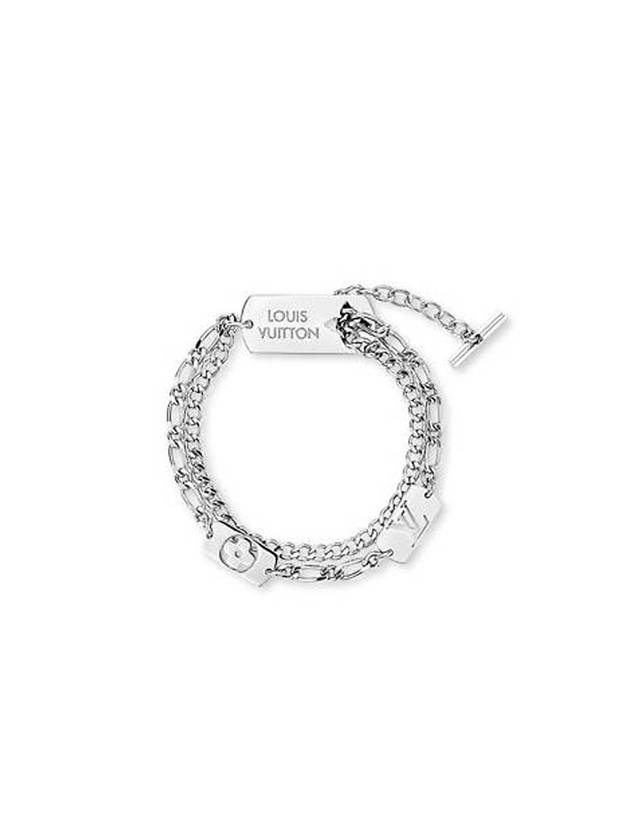 Monogram Stack Bracelet Silver - LOUIS VUITTON - BALAAN 1