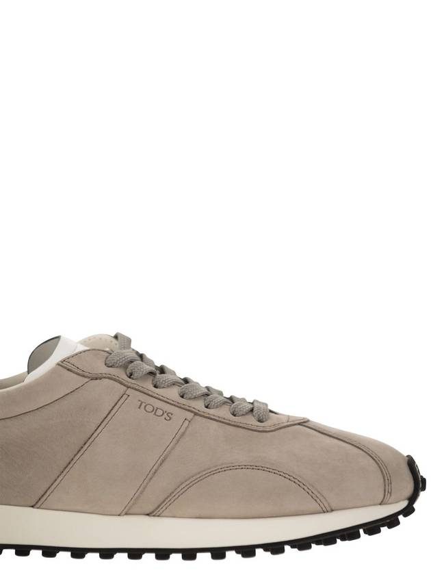 T Vintage Leather Low Top Sneakers Gray - TOD'S - BALAAN 7