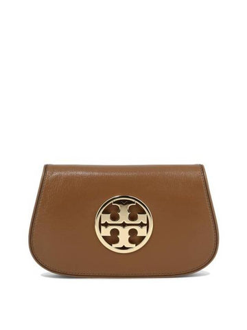 Reva Leather Cross Bag Brown - TORY BURCH - BALAAN 1