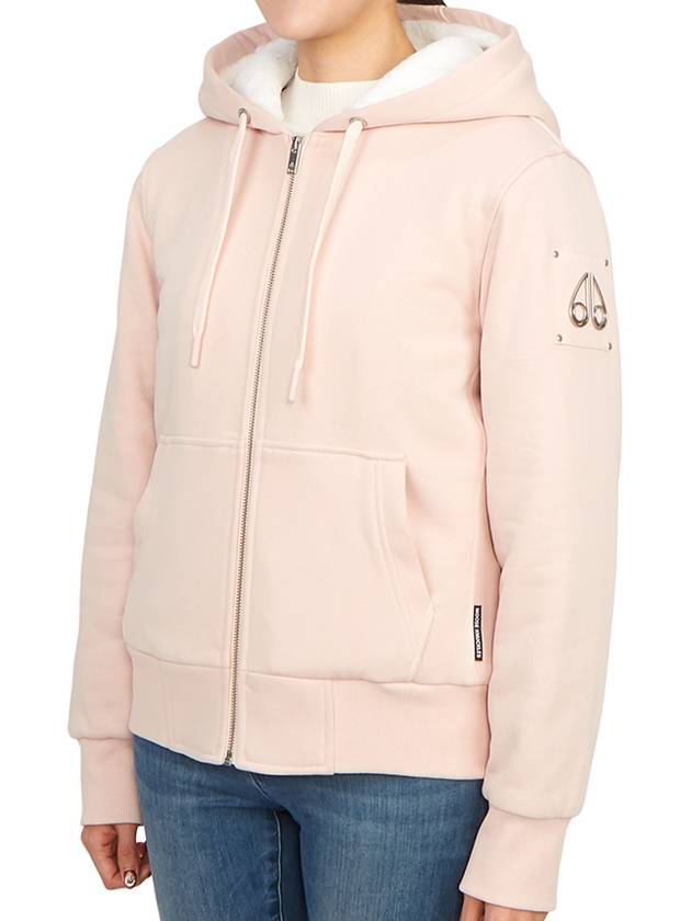 Classic Bunny 2 Zip Up Hoodie White Lining Dusty Rose - MOOSE KNUCKLES - BALAAN 4