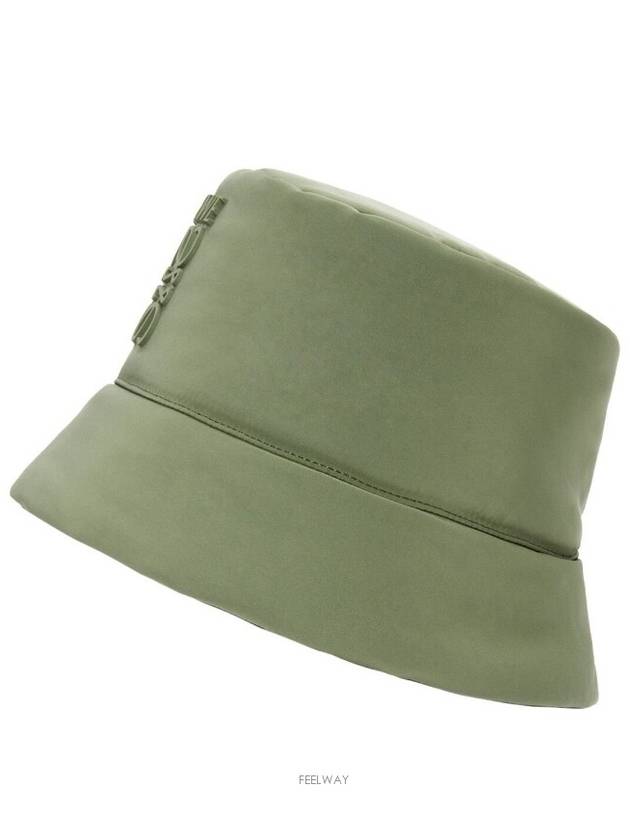 Puffer Nylon Bucket Hat Khaki - LOEWE - BALAAN 4