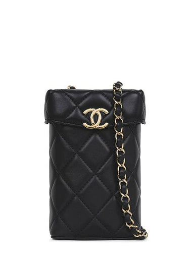 Black gold box mini chain bag AS2876 00105 - CHANEL - BALAAN 1