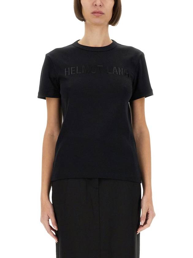 Crew Neck Short Sleeve T-Shirt Black - HELMUT LANG - BALAAN 2