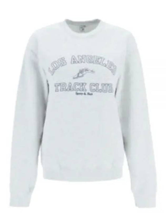 Track Club Logo Print Sweatshirt Gray - SPORTY & RICH - BALAAN 2